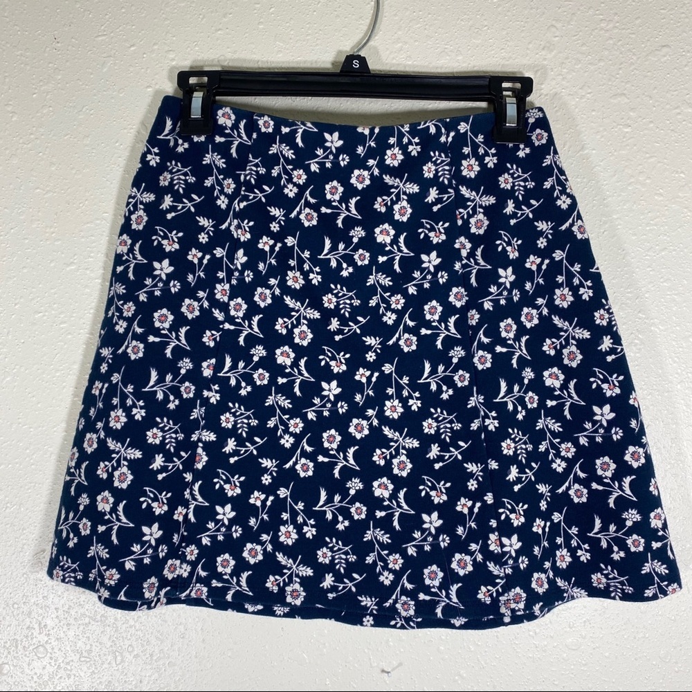 Hollister Floral full mini skirt Small blue floral